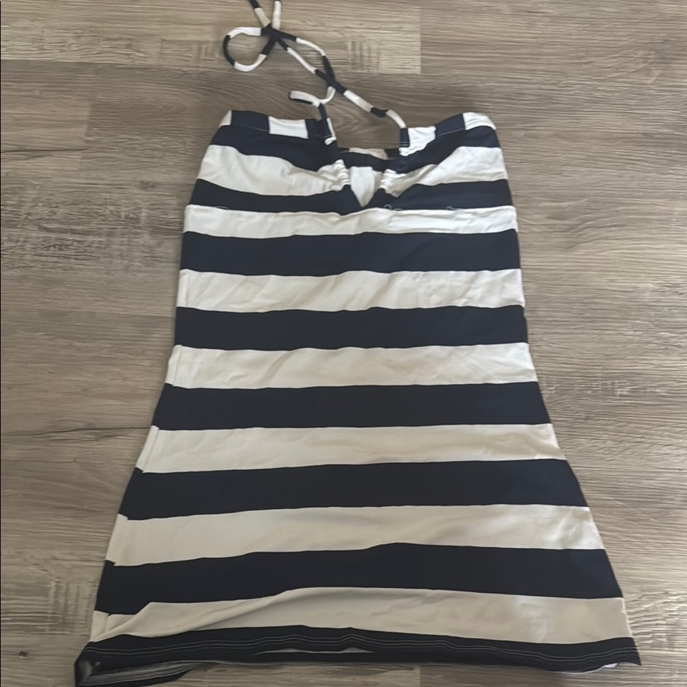 Wicked Weasel Striped Black and White Swim Coverup